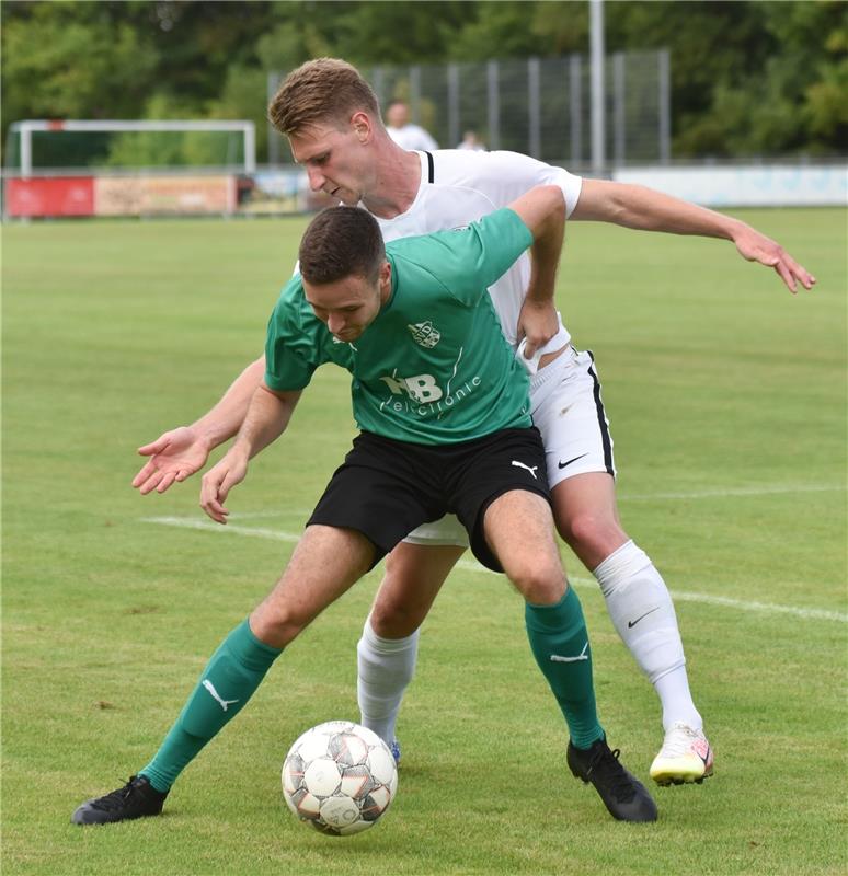 Deckenpfronn, Sportplatz, Fußball, WFV-Pokal, SV Deckenpfronn (grün) - VfB Bösin...