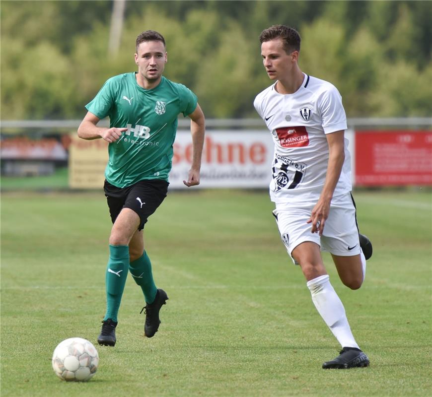 Deckenpfronn, Sportplatz, Fußball, WFV-Pokal, SV Deckenpfronn (grün) - VfB Bösin...