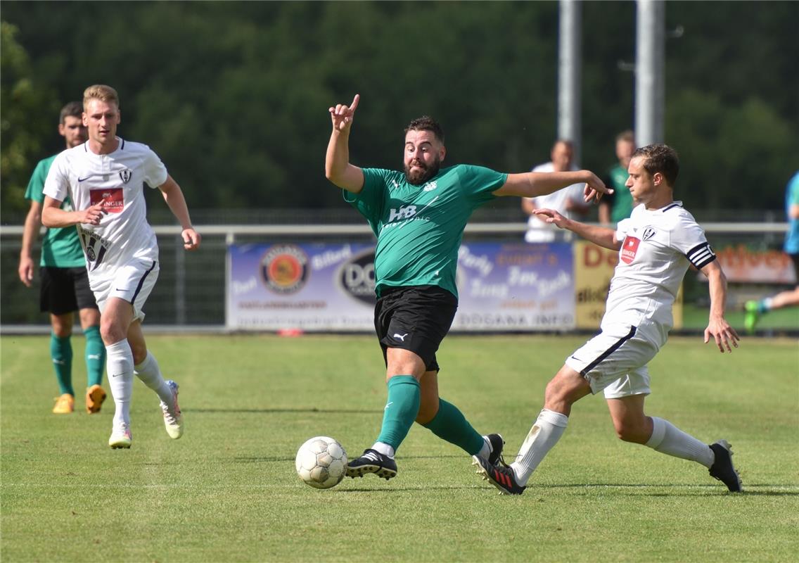 Deckenpfronn, Sportplatz, Fußball, WFV-Pokal, SV Deckenpfronn (grün) - VfB Bösin...