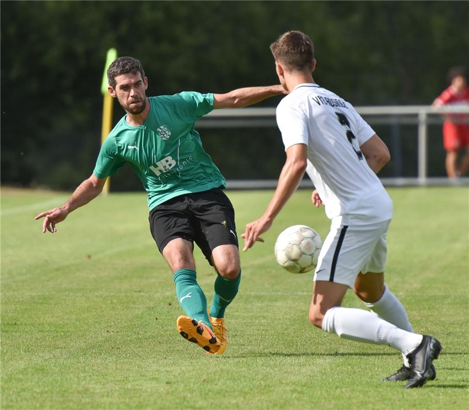 Deckenpfronn, Sportplatz, Fußball, WFV-Pokal, SV Deckenpfronn (grün) - VfB Bösin...