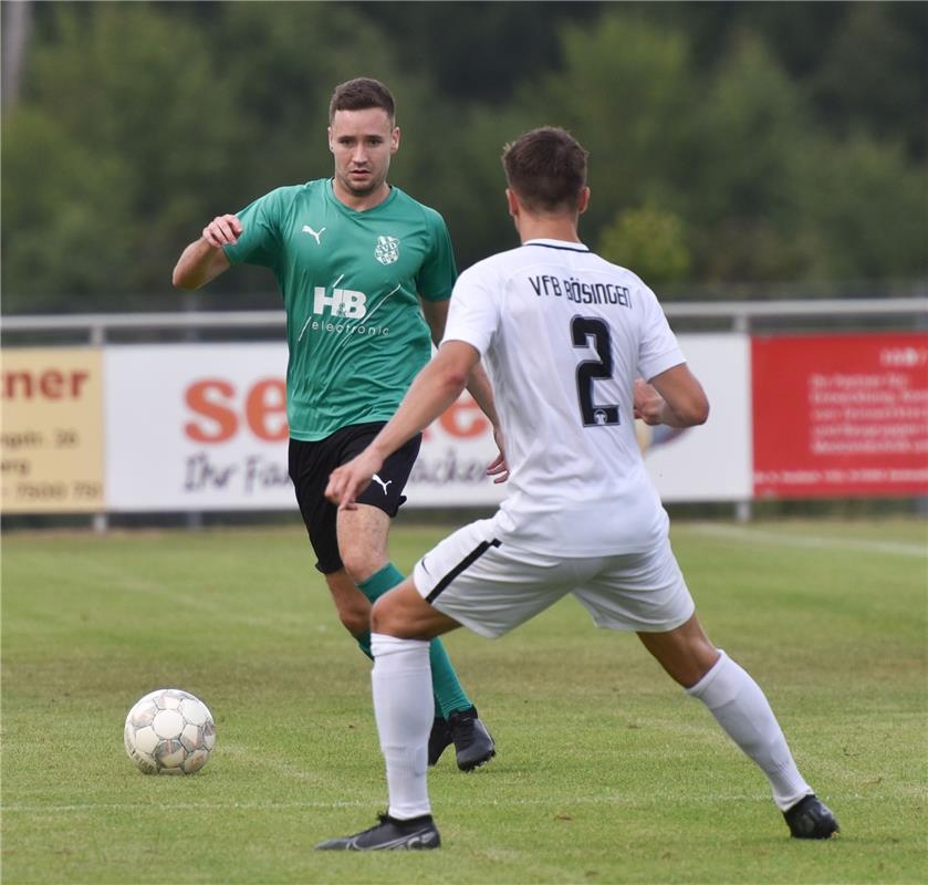 Deckenpfronn, Sportplatz, Fußball, WFV-Pokal, SV Deckenpfronn (grün) - VfB Bösin...