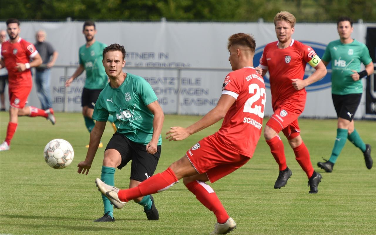 Deckenpfronn, Sportplatz, WFV-Pokal, SV Deckenpfronn (grün) - SSV Reutlingen (ro...