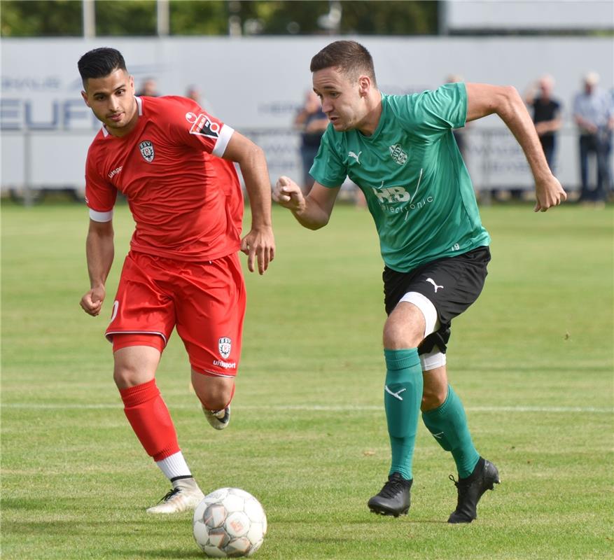 Deckenpfronn, Sportplatz, WFV-Pokal, SV Deckenpfronn (grün) - SSV Reutlingen (ro...