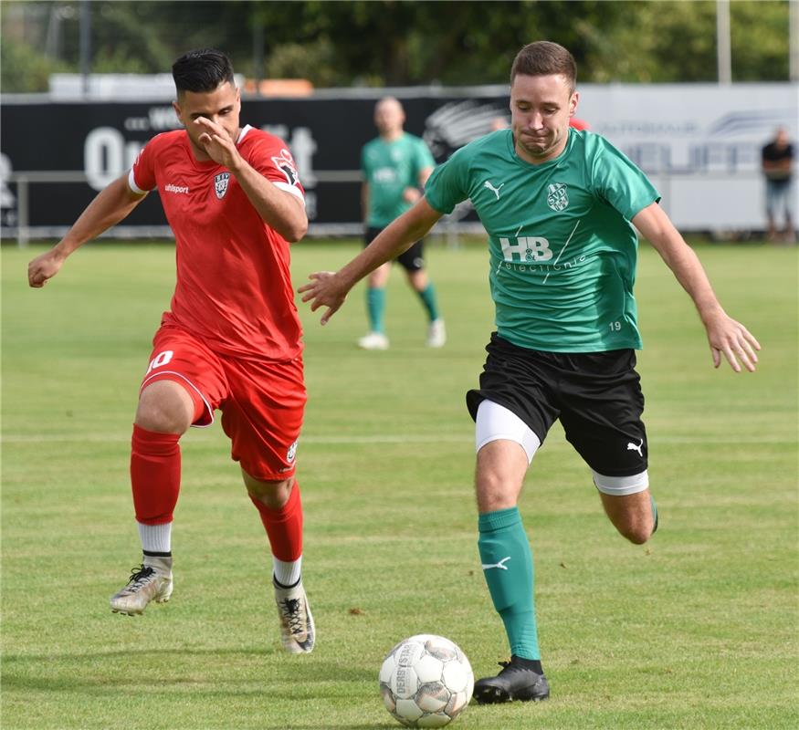 Deckenpfronn, Sportplatz, WFV-Pokal, SV Deckenpfronn (grün) - SSV Reutlingen (ro...