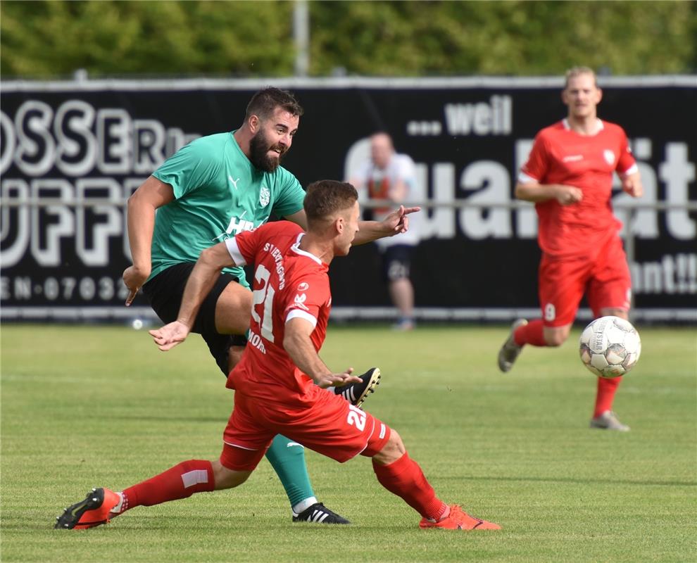 Deckenpfronn, Sportplatz, WFV-Pokal, SV Deckenpfronn (grün) - SSV Reutlingen (ro...