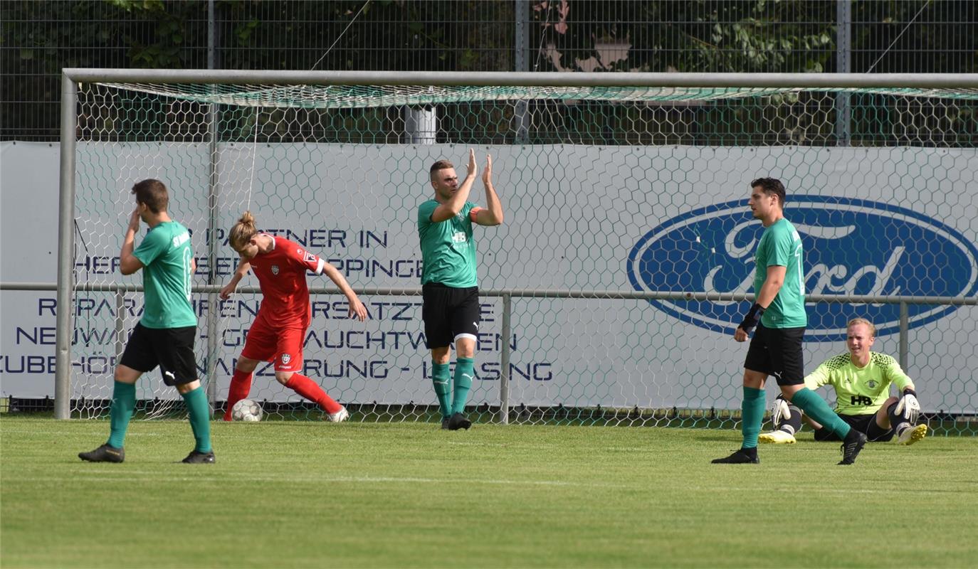 Deckenpfronn, Sportplatz, WFV-Pokal, SV Deckenpfronn (grün) - SSV Reutlingen (ro...