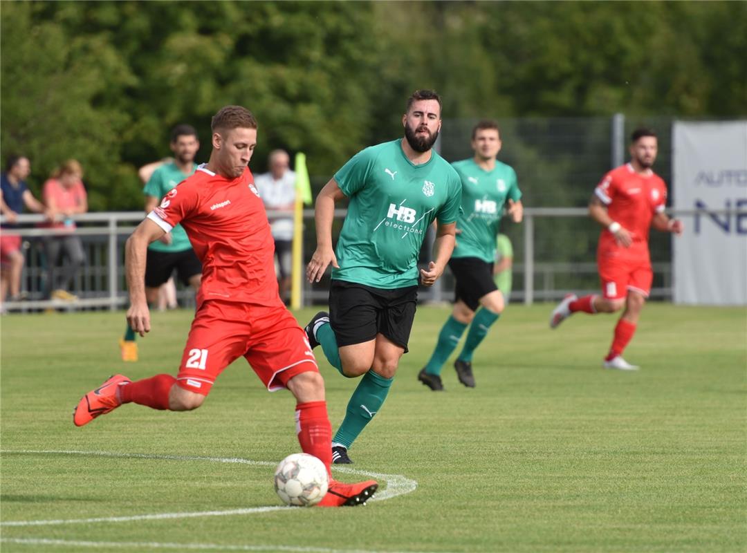 Deckenpfronn, Sportplatz, WFV-Pokal, SV Deckenpfronn (grün) - SSV Reutlingen (ro...