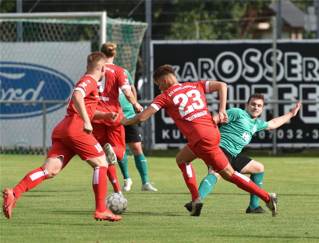 Deckenpfronn, Sportplatz, WFV-Pokal, SV Deckenpfronn (grün) - SSV Reutlingen (ro...