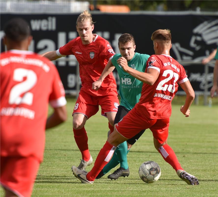 Deckenpfronn, Sportplatz, WFV-Pokal, SV Deckenpfronn (grün) - SSV Reutlingen (ro...