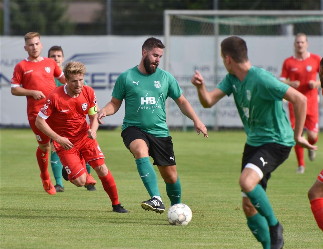 Deckenpfronn, Sportplatz, WFV-Pokal, SV Deckenpfronn (grün) - SSV Reutlingen (ro...