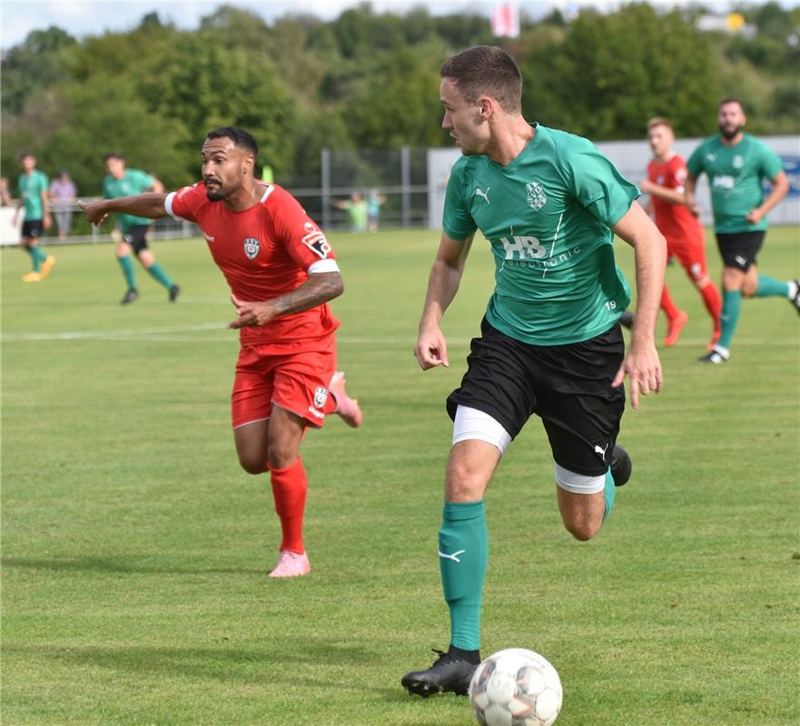 Deckenpfronn, Sportplatz, WFV-Pokal, SV Deckenpfronn (grün) - SSV Reutlingen (ro...