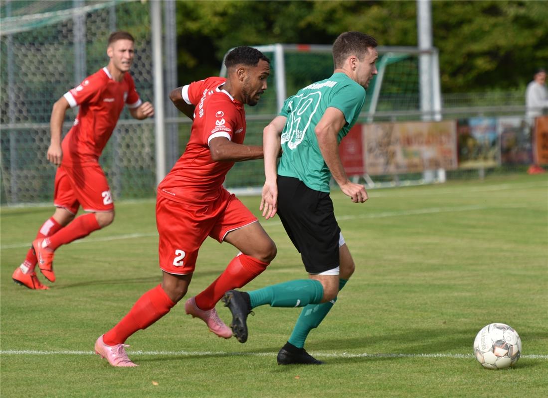 Deckenpfronn, Sportplatz, WFV-Pokal, SV Deckenpfronn (grün) - SSV Reutlingen (ro...