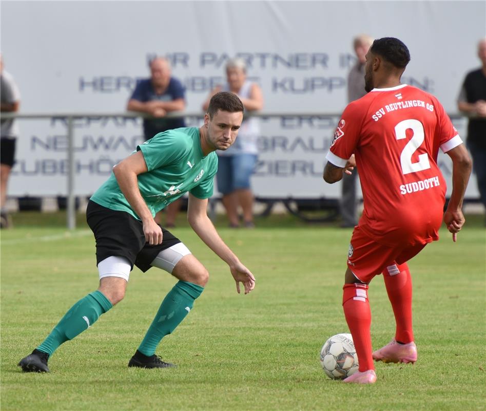 Deckenpfronn, Sportplatz, WFV-Pokal, SV Deckenpfronn (grün) - SSV Reutlingen (ro...