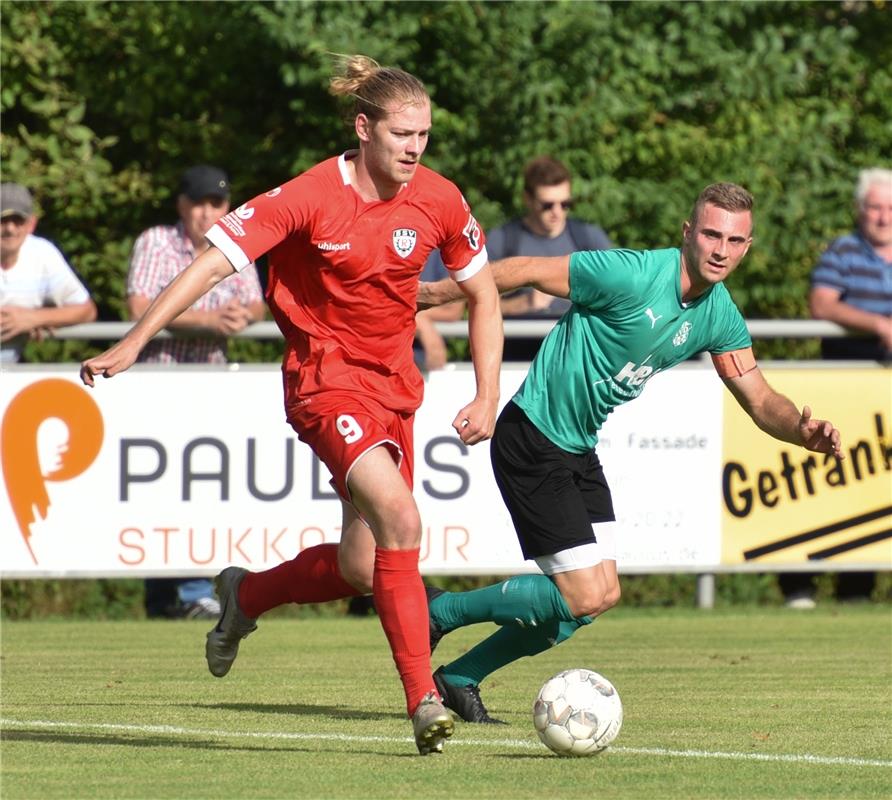 Deckenpfronn, Sportplatz, WFV-Pokal, SV Deckenpfronn (grün) - SSV Reutlingen (ro...