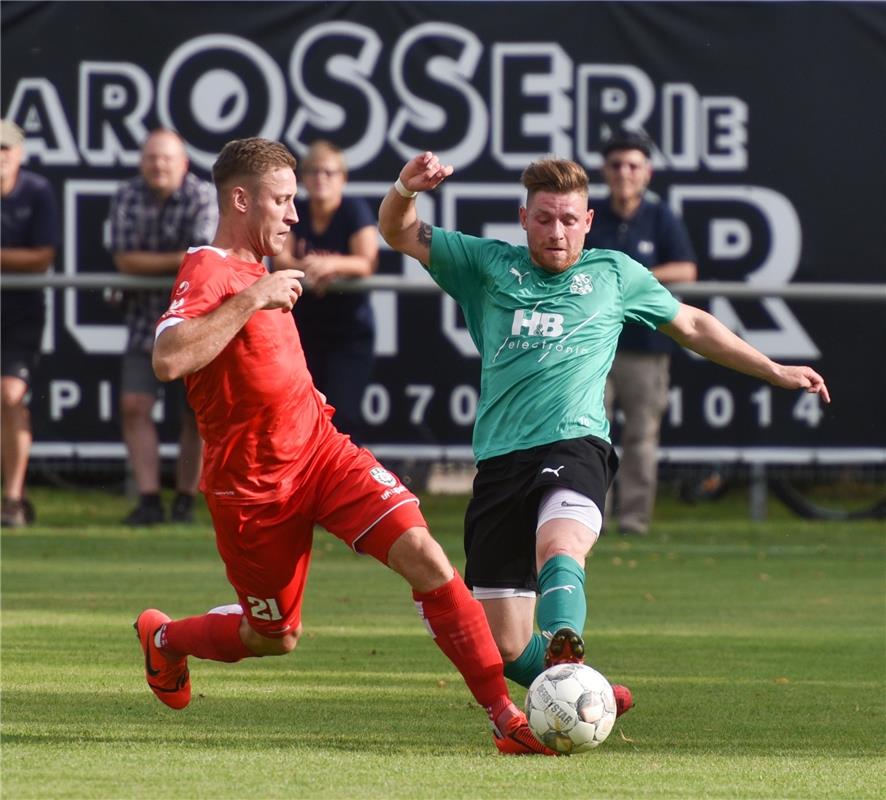 Deckenpfronn, Sportplatz, WFV-Pokal, SV Deckenpfronn (grün) - SSV Reutlingen (ro...