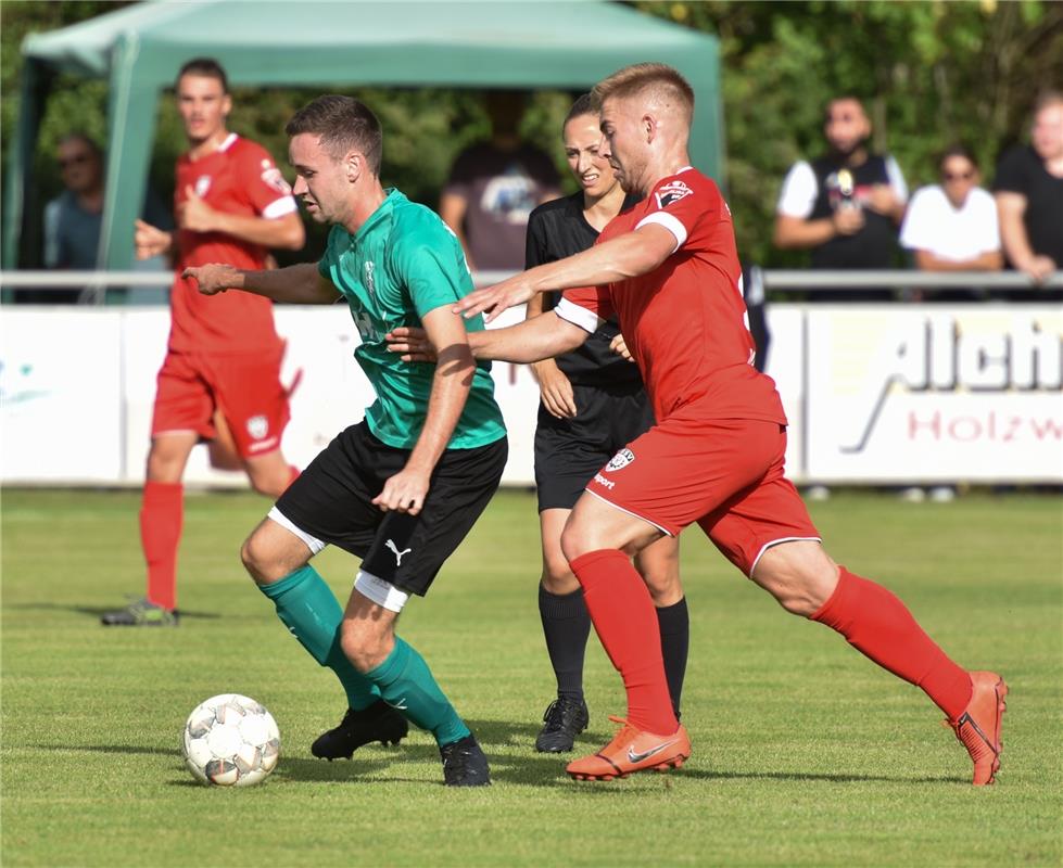 Deckenpfronn, Sportplatz, WFV-Pokal, SV Deckenpfronn (grün) - SSV Reutlingen (ro...