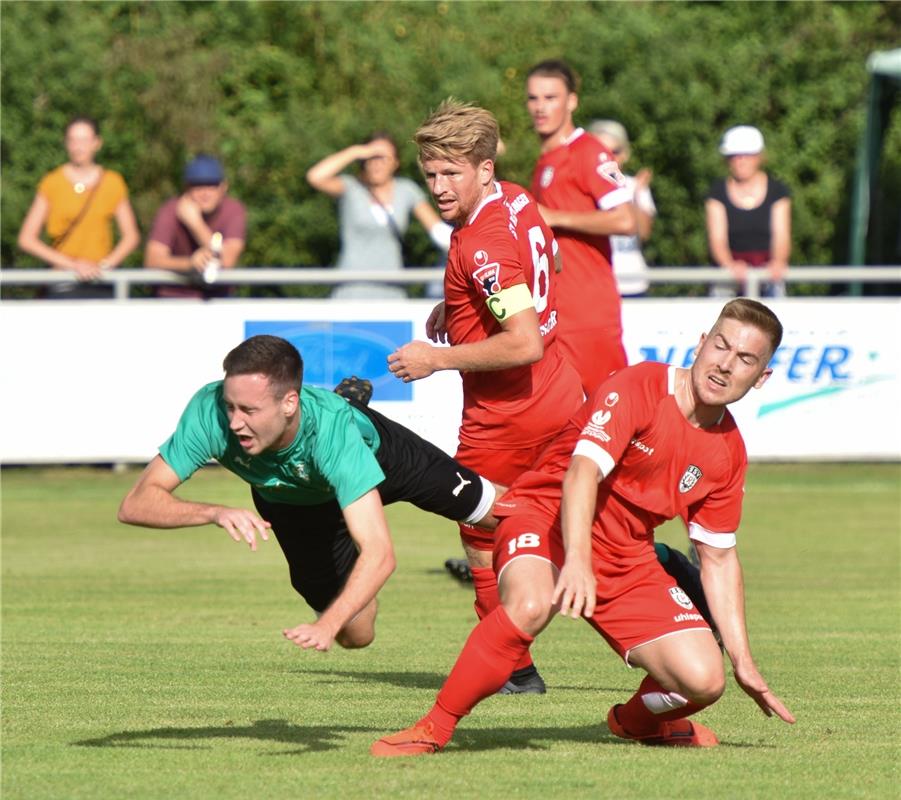 Deckenpfronn, Sportplatz, WFV-Pokal, SV Deckenpfronn (grün) - SSV Reutlingen (ro...