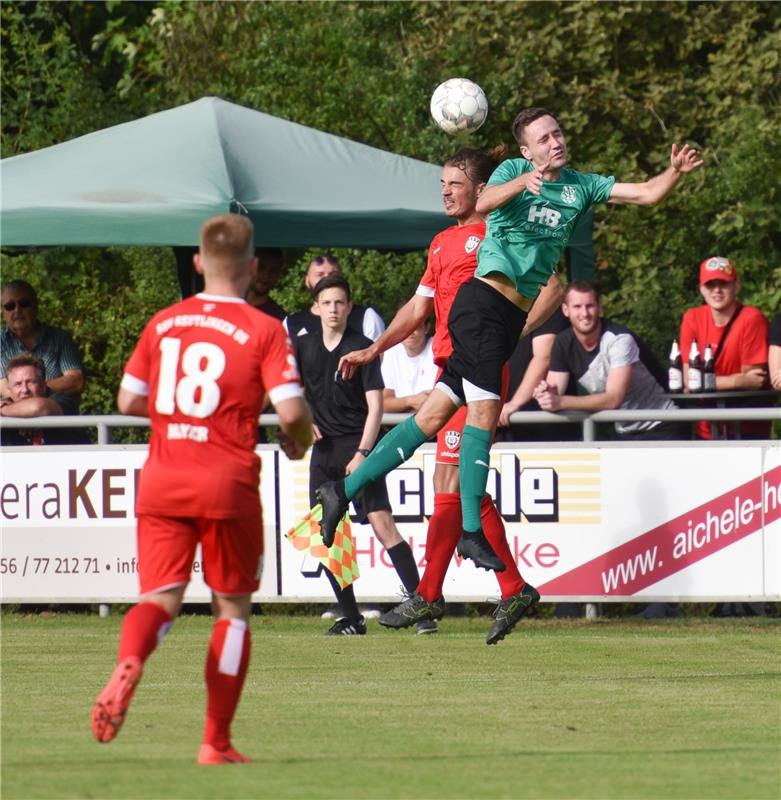 Deckenpfronn, Sportplatz, WFV-Pokal, SV Deckenpfronn (grün) - SSV Reutlingen (ro...