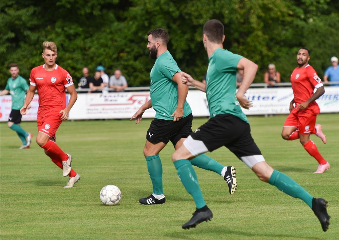 Deckenpfronn, Sportplatz, WFV-Pokal, SV Deckenpfronn (grün) - SSV Reutlingen (ro...