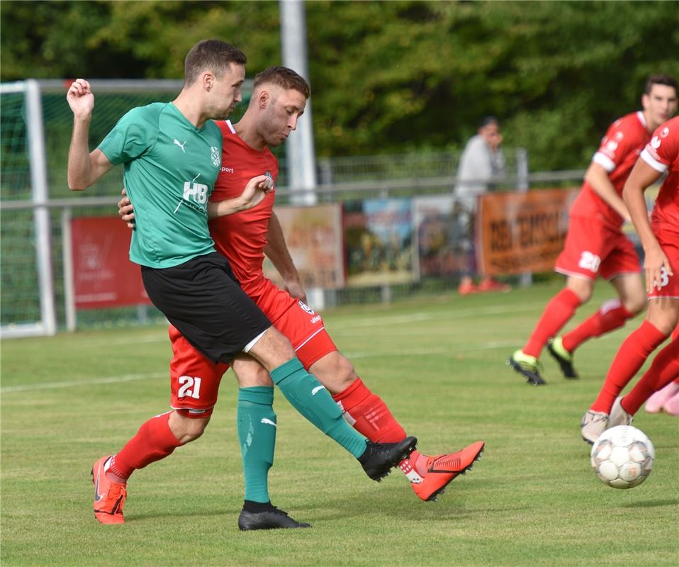 Deckenpfronn, Sportplatz, WFV-Pokal, SV Deckenpfronn (grün) - SSV Reutlingen (ro...