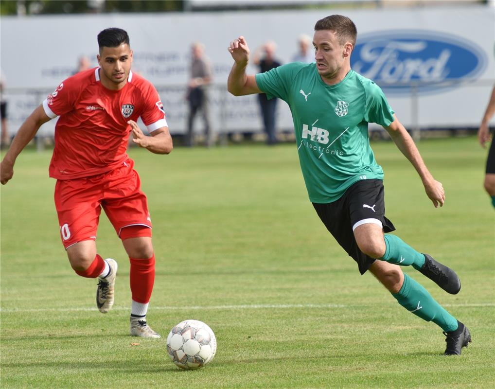 Deckenpfronn, Sportplatz, WFV-Pokal, SV Deckenpfronn (grün) - SSV Reutlingen (ro...