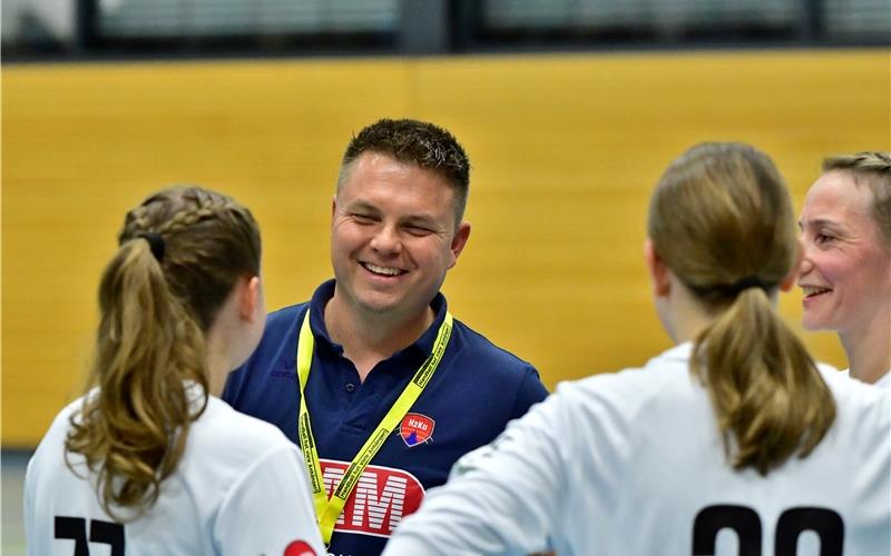 Denis Lide: Handball bei der SG H2Ku Herrenberg lässt sich mittlerweile mit dem Familienleben gut vereinbaren.GB-Foto: Gebhardt