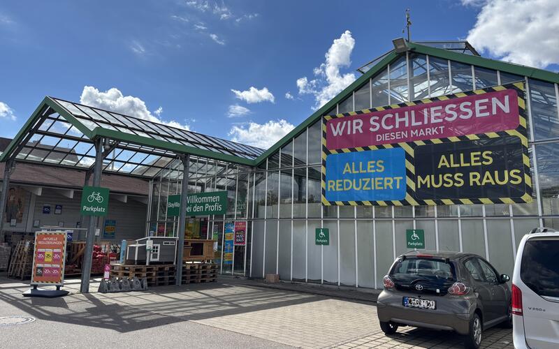 Der Ausverkauf im Herrenberger Markt läuft derzeit. GB-Foto: gb