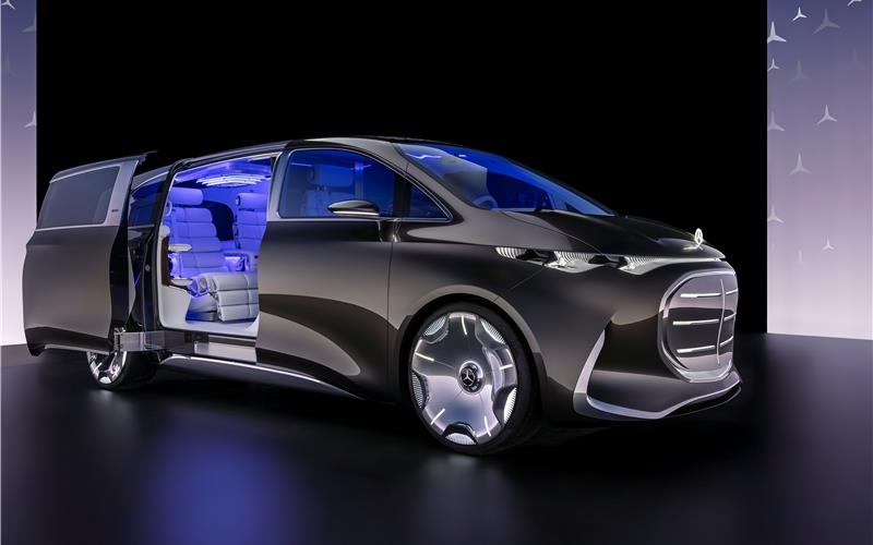 Der Beginn einer neuen Ära: Der Mercedes-Benz Vision V gibt einen Ausblick auf ein neues Segment luxuriöser Limousinen.GB-Foto:Mercedes-Benz AG – Communication