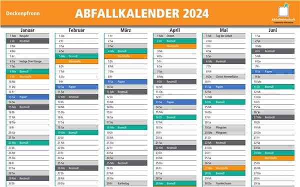 Gemeinden drucken Abfallkalender präventiv