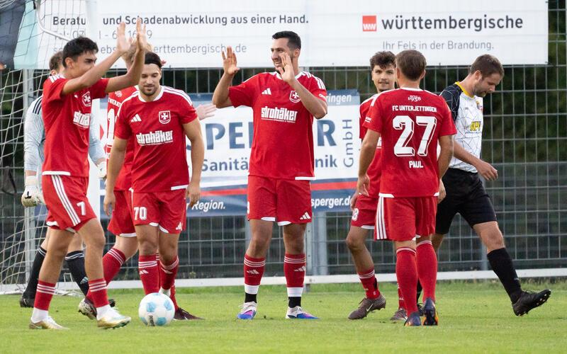 Der FC Unterjettingen durfte gegen die SG Kayh/Mönchberg II jubeln. GB-Foto: Vecsey