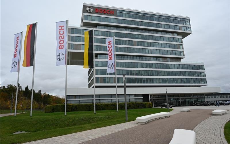 Der Forschungscampus von Bosch in Renningen wurde vor zehn Jahren eingeweiht.Am Mittwoch wurde das kleine Jubiläum gefeiert.GB-Foto: Reichert