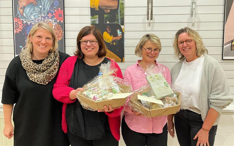 Der GEW-Vorstand hat sich neu konstituiert (von links): Alessa Hornung, Farina Semler, Bruni Dolp, Stefanie Fritz. GB-Foto: GEW