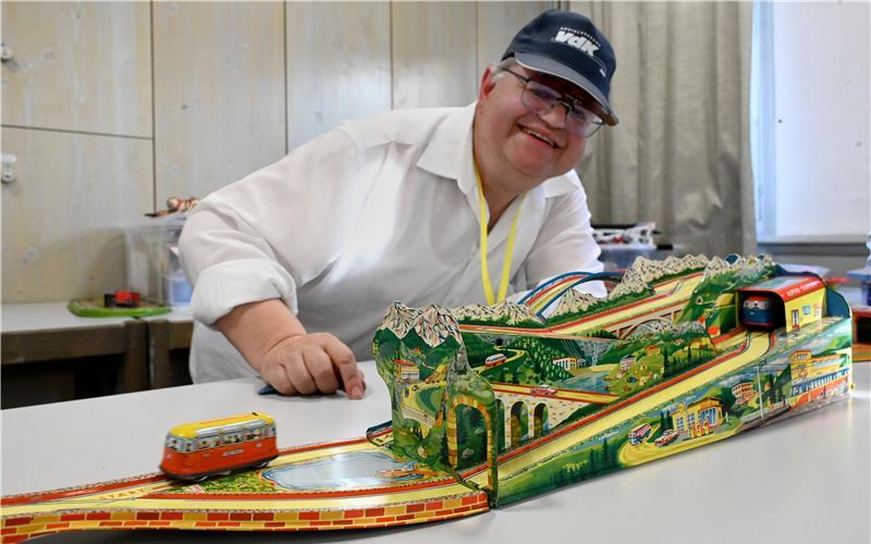 Der „Mystery Express“, Hammers Lieblingsstück, ist eine Tunnelbahn aus den 1960er Jahren. GB-Foto: Holom