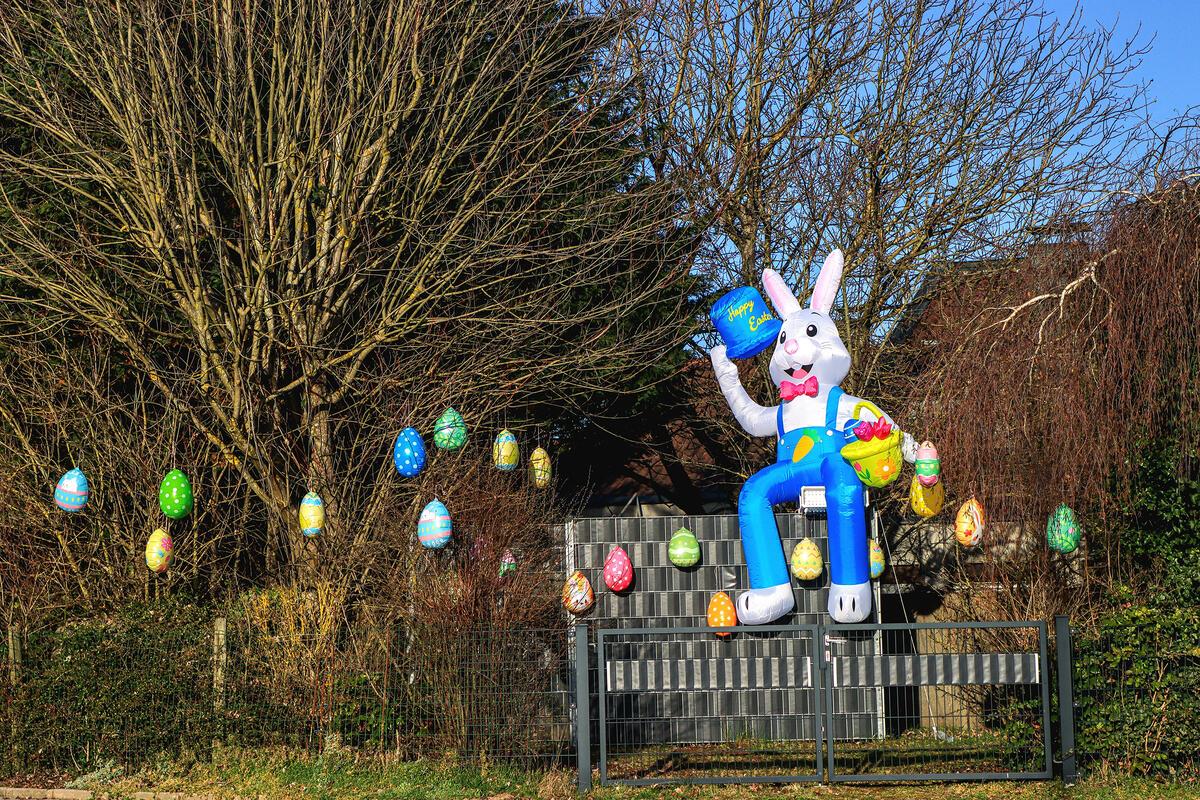 Der Osterhase bereitet sich schon vor ...  Von Natalie Politz aus Hildrizhausen.
