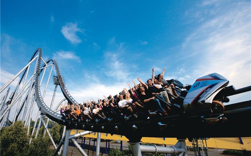 Der Silver Star – eine der Achterbahnen in Deutschlands größtem Freizeitpark.GB-Foto: Europa-Park