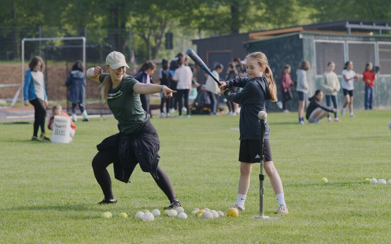 Der Spaß stand im Mittelpunkt beim Mädchensporttag. GB-Foto: Ortlieb