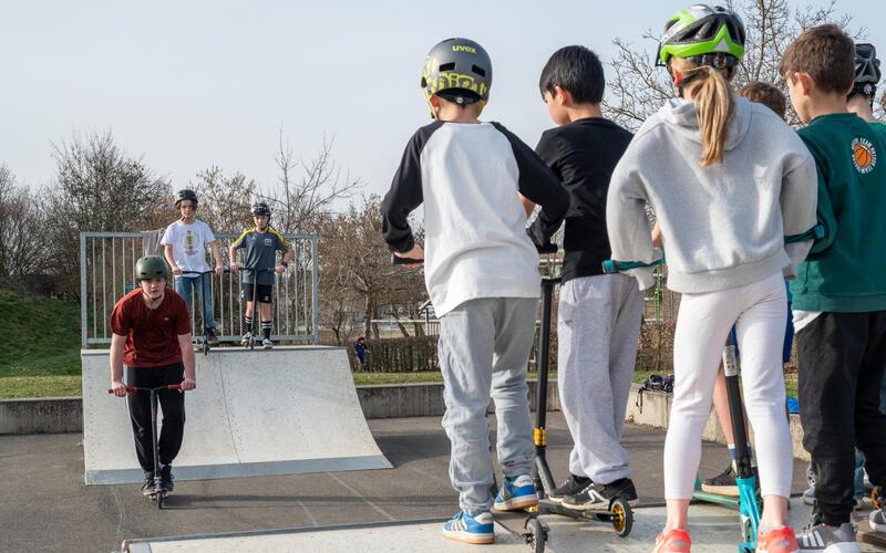 Der Testlauf für den Skatepark läuft seit einigen Wochen. GB-Foto: Vecsey