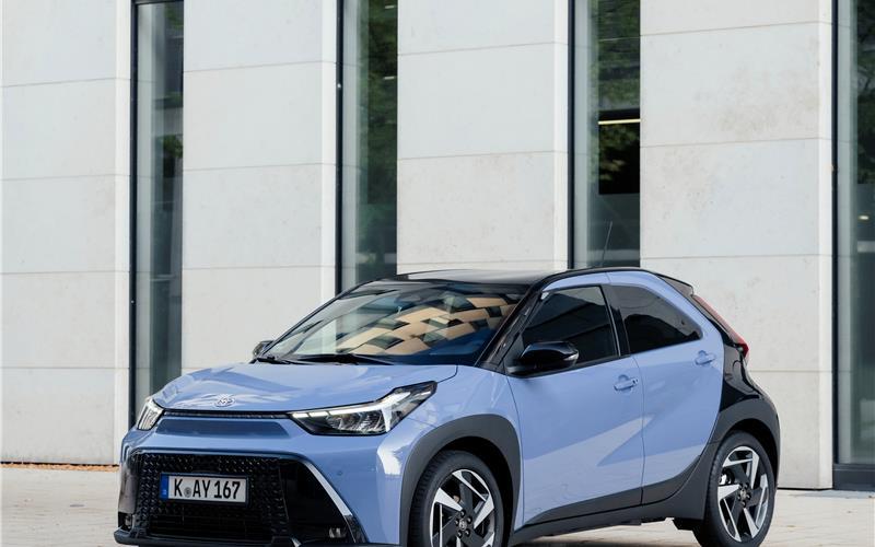 Der Toyota Aygo Xmit neuem stilvollem Frontdesign.GB-Foto:Lukas Wagneter