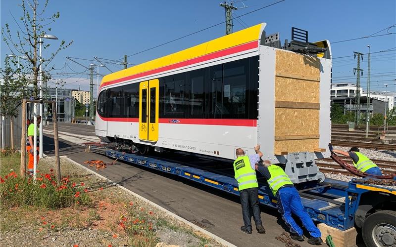 Der erste elektrische Schönbuchbahn-Zug kommt in den Testbetrieb