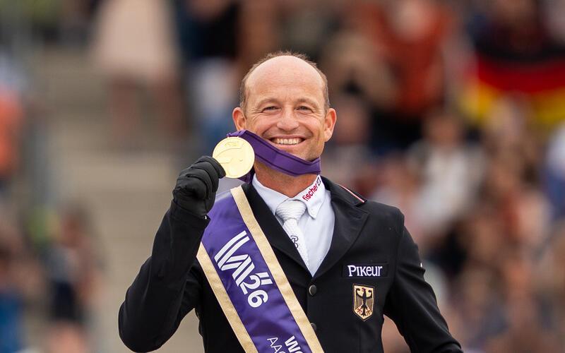 Der frischgebackene Vielseitigkeitsweltmeister Michael Jung startet in Böblingen. GB-Foto: Eibner/Derondeau