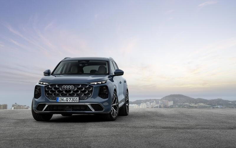 Der neue Audi Q7: Markantes Design und moderne Lichttechnik. GB-Foto: TSP