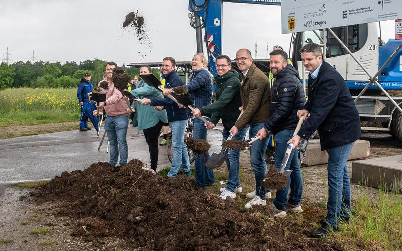 Der neue Radweg wird überall mindestens zweieinhalb Meter breit. GB-Foto: Schmidt