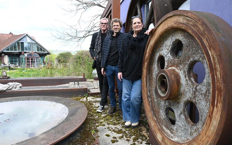 Der neue Vorstand der Kunststiftung Lutz Ackermann (von links): Holger Wilms, Oliver Hess und Britt Kühnel. GB-Foto: Holom