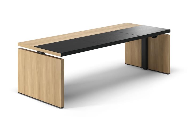 Die Ausschreibung des Wirtschaftsministeriums umfasste auch Schreibtische des Modells „Mono-V“. GB-Foto: Walter Knoll