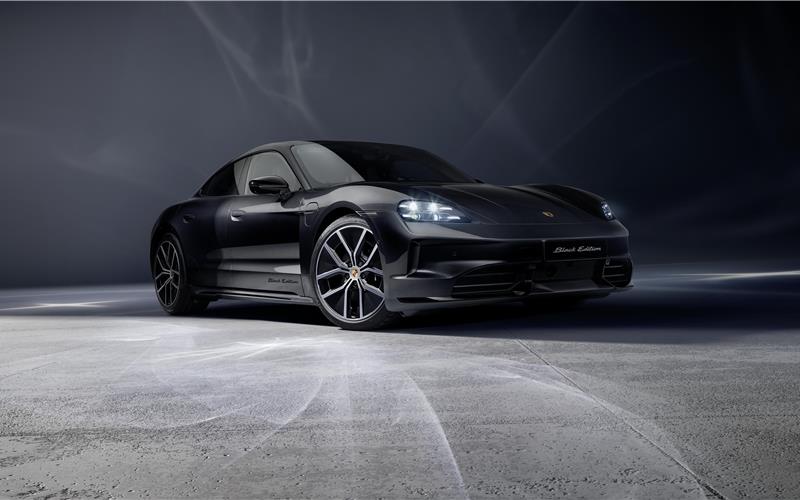 Die Black Edition von Porsche: Aufgewertete Sonderserie des Taycan und des Cayenne.GB-Foto