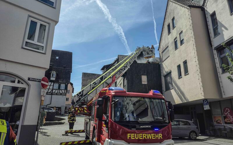 Die Feuerwehr hatte am Samstag einen Einsatz in der Altstadt. GB-Foto: SDMG/Dettenmeyer
