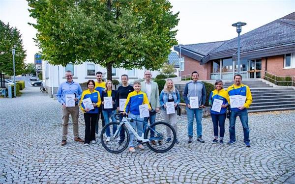 Die Gewinner innerhalb der Gemeinde beim diesjährigen „Stadtradeln“. GB-Foto: Geisel