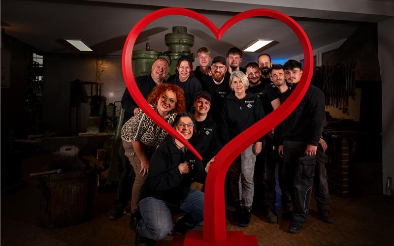 Die Herzschmiede ist ein Markenzeichen der Firma Schittenhelm. GB-Fotos: Klaus Blöcher