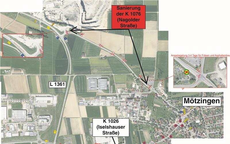 Die Nagolder Straße in Mötzingen wird saniert Die Nagolder Straße in Mötzingen wird saniert