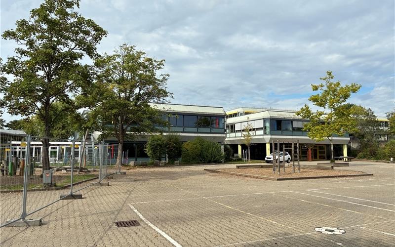 Die Pfalzgraf-Rudolf-Schule erhält einen Ergänzungsbau – die Arbeiten dafür haben jetzt begonnen. GB-Foto: gb